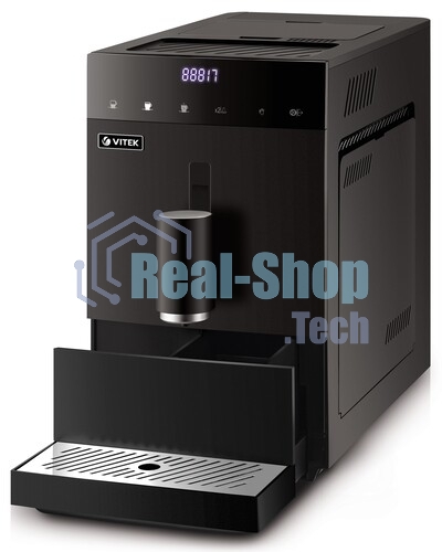 Кофемашина автоматическая Vitek Metropolis VT-8700 черный, зерновой кофе, 1.2 л, 1350 Вт, 20 Бар