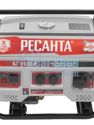 Электрогенератор бензиновый Ресанта БГ 9500 Р 8 кВт, 76 дБ, 79.5 кг
