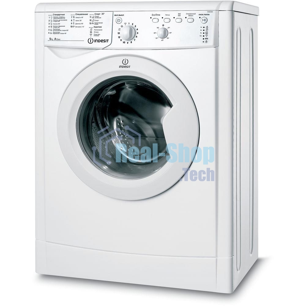 Стиральная машина Indesit IWSB 5085 CIS белый, загрузка фронтальная 5 кг, 800 об/мин., класс: А