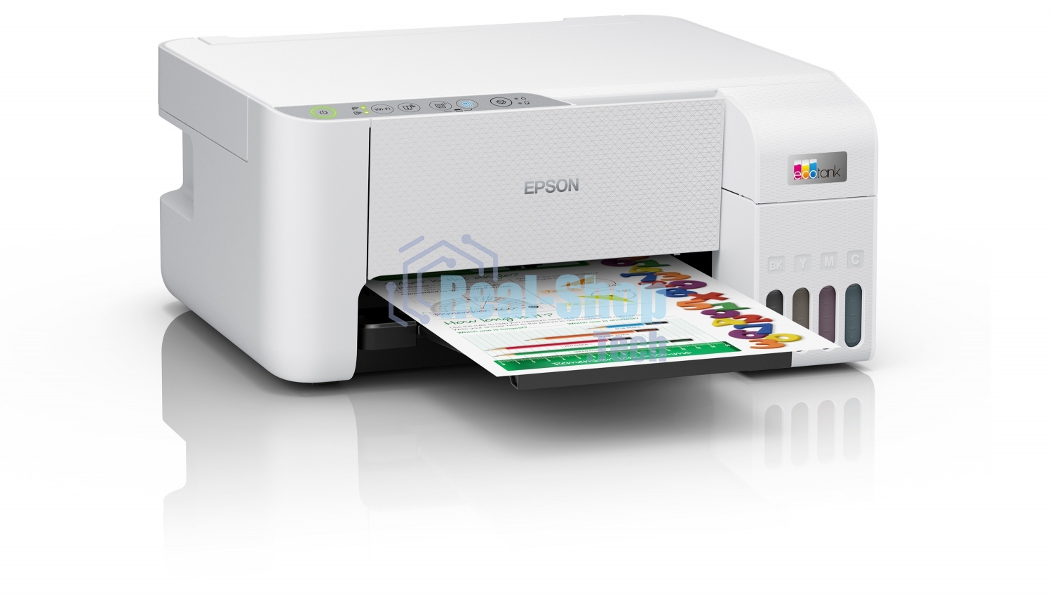 МФУ струйное Epson L3256 (C11CJ67407/C11CJ67414/C11CJ67421/C11CJ67519/C11CJ67504/C11CJ67524/C11CJ67516), A4 цветное, печ. до 10 стр/мин. (ч/б) до 5 стр/мин. (цвет), 1440 x 5760 dpi (печать) 1200x2400dpi (скан.), USB, Wi-Fi