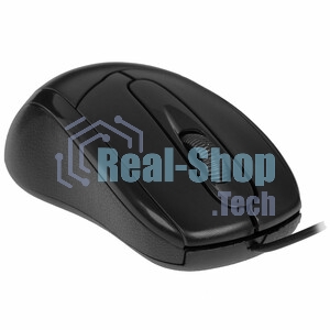Мышь проводная Oklick 305M черный, 1000 dpi, USB, кнопки - 3