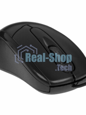 Мышь проводная Oklick 305M черный, 1000 dpi, USB, кнопки - 3