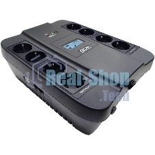 Источник бесперебойного питания Powercom Spider SPD-1100U LCD 605Вт 1100ВА черный