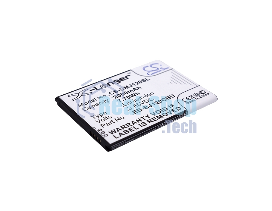 Аккумулятор CameronSino CS-SMJ120SL EB-BJ120BBE для Samsung Galaxy J1 SM-J120F 3.85V, 2000mAh, 7.70Wh