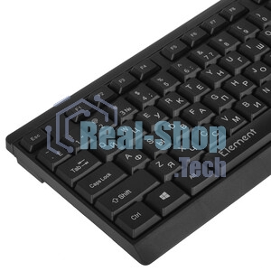 Клавиатура Qumo Office Element K65 проводная, USB Type-A, чёрный