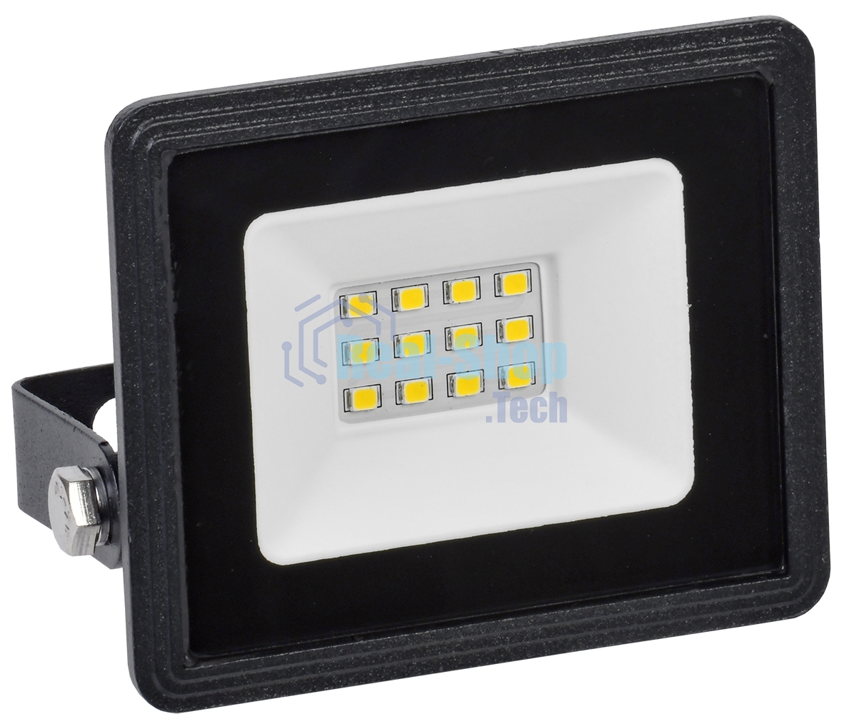 Прожектор светодиодный СДО 06-10 6500К IP65 черный IEK LPDO601-10-65-K02