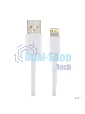 Кабель PERFEO для iPhone, USB - 8 PIN (Lightning), белый, 1 м., бокс (I4604)