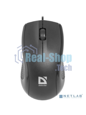 Мышь проводная Defender Optimum MB-160 черный, 1000 dpi, USB, кнопки - 3