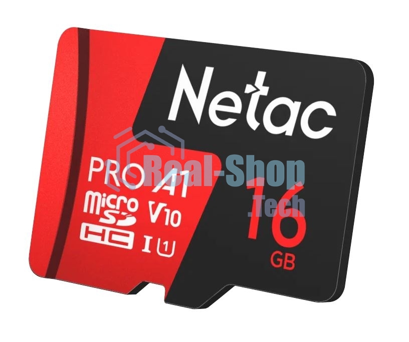Флеш карта NeTac MicroSD card P500 Extreme Pro 16Gb, retail version w/SD adapter