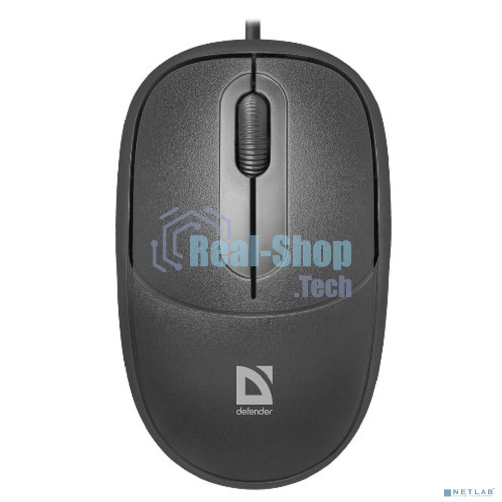 Мышь проводная Defender Datum MS-980 черный, 1000 dpi, USB, кнопки - 3