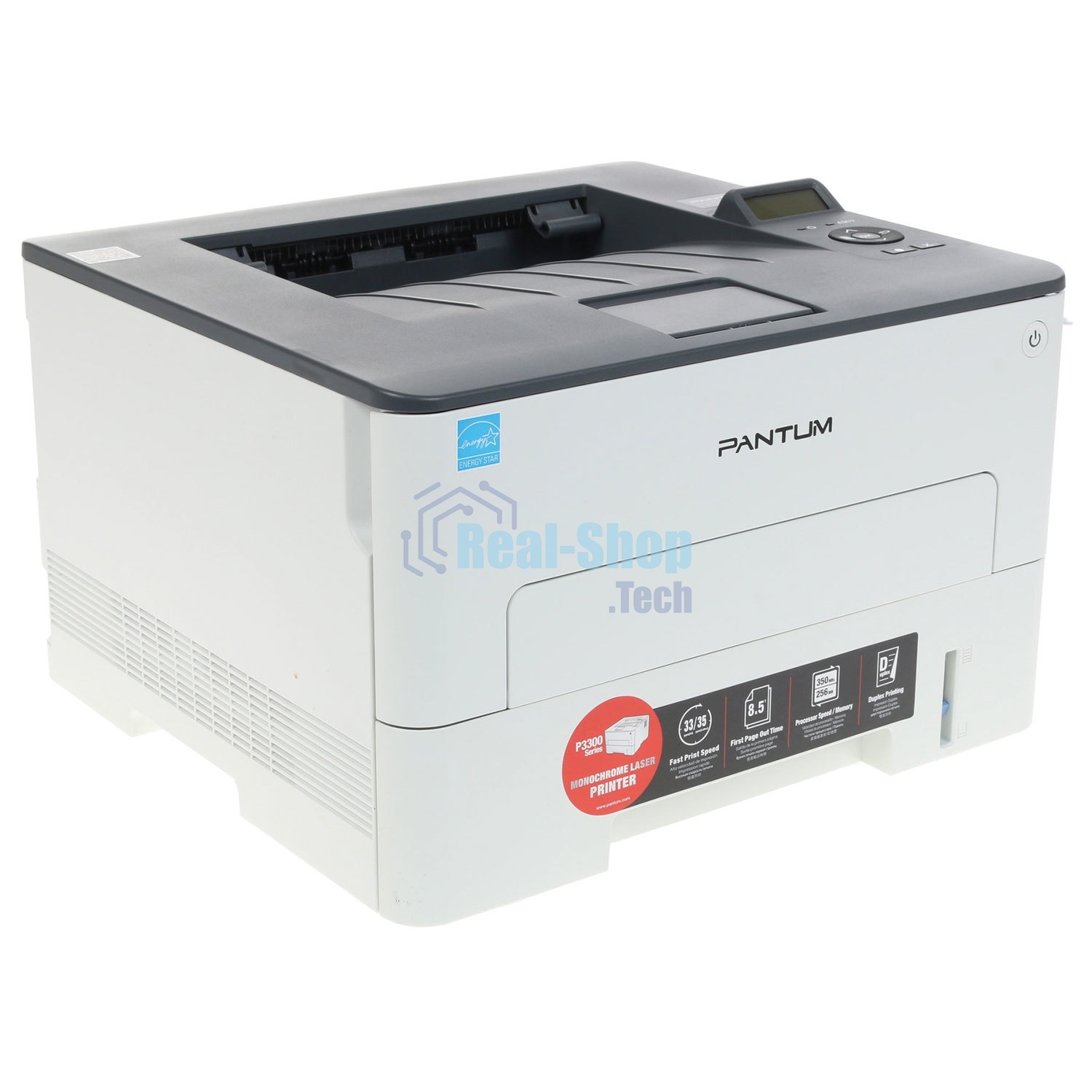 Принтер лазерный Pantum P3300DN, А4, ч/б, печ. до 33 стр/мин, 1200 X 1200 dpi, USB, RJ-45, проектная модель