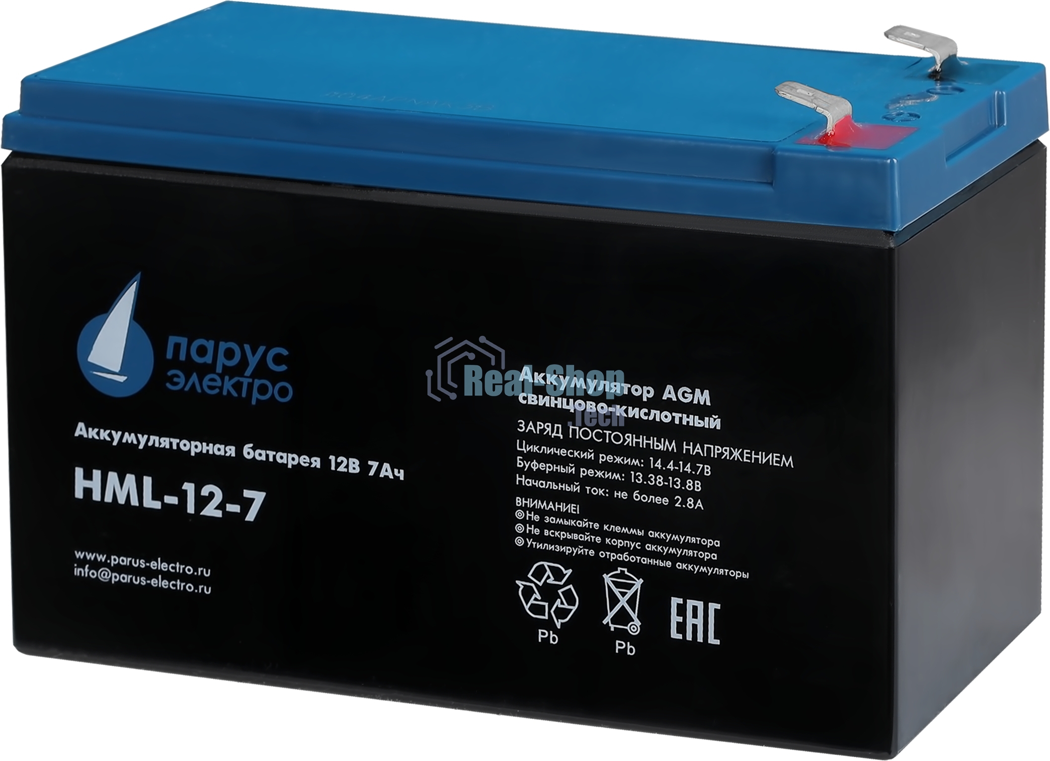 Батарея для ИБП Парус Электро, профессиональная серия HML-12-7