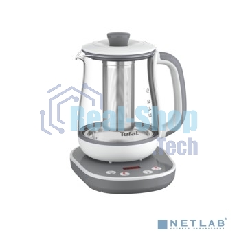 Чайник электрический Tefal BJ551B10 1.5 л, 1430 Вт, белый/серый