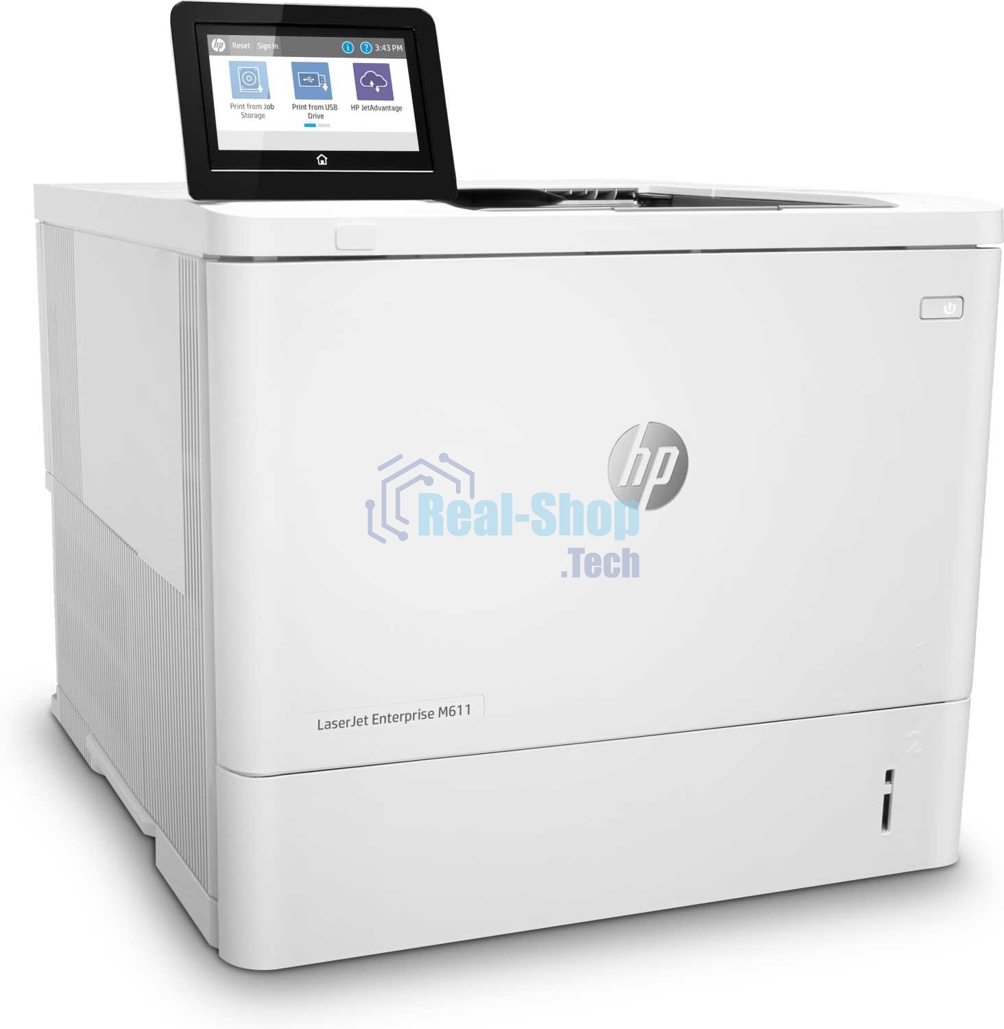 Принтер лазерный HP LaserJet Enterprise M611dn (7PS84A), A4, ч/б, печ. до 61 стр/мин., 1200 x 1200 dpi, USB, RJ-45