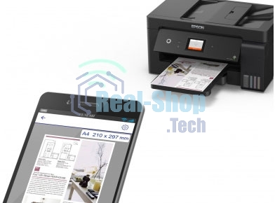 МФУ струйное Epson L14150, (C11CH96404/C11CH96505/C11CH96403/C11CH96502/C11CH96507), A3, цветной, печ. 38 стр/мин (ч/б) 24 стр/мин (цв.), 1200 x 4800 dpi (печать) 1200x2400dpi (скан.), USB, RJ-45, Wi-Fi