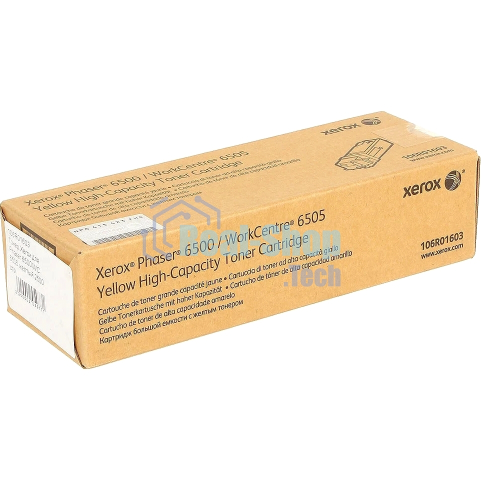 Картридж лазерный Xerox 106R01603 желтый для Xerox Ph 6500/WC 6505 (2500 стр)(Channels)