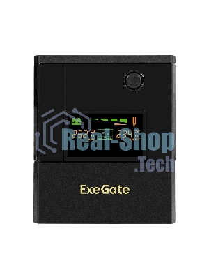 Источник бесперебойного питания ExeGate Smart LB-2200.LCD.AVR.4SH.USB (2200VA/1300W, цветной LCD, AVR, 4*Schuko, USB, батарея 12V 9Ah - 2 шт., металлический корпус, Black)