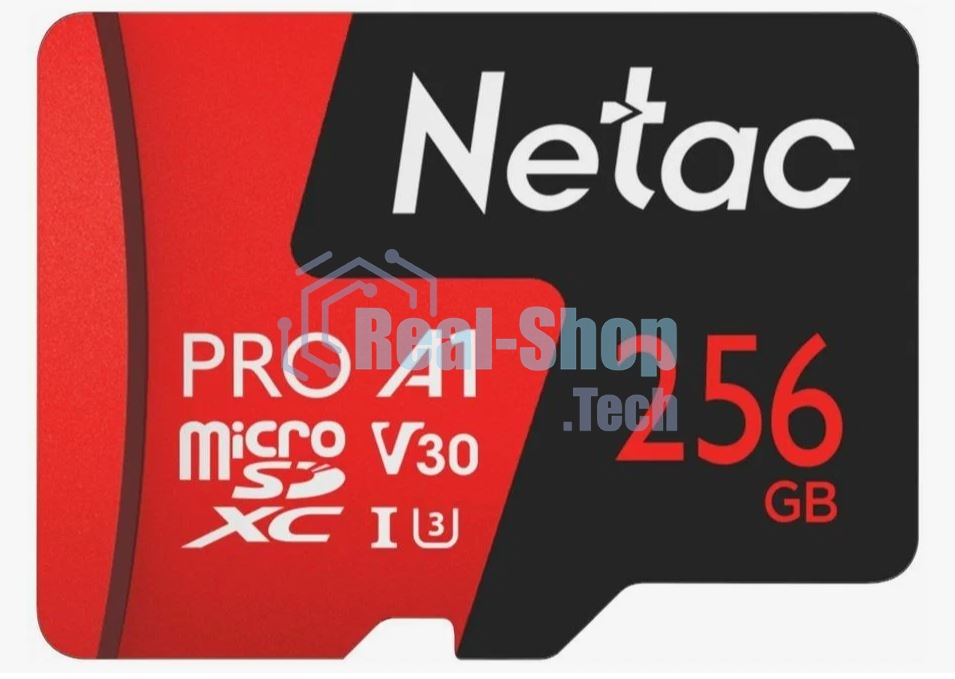 Флеш карта NeTac Карта памяти Netac MicroSD P500 Extreme Pro 256Gb, Retail version card only