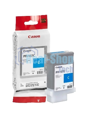 Картридж струйный Canon PFI-107C (6706B001) голубой (130 мл) для Canon iP F680/685/780/785