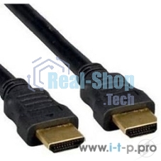 Кабель Cablexpert HDMI CC-HDMI4F-10, 19M/19M, v2.0, медь, позол.разъемы, экран, плоский кабель, 3м, черный, пакет