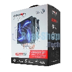 Кулер для процессора Crown CM-5 прозрачный/черный, 120 мм, 1500 об/мин, 30.8 дБ, 4 pin, 187 Вт, 148 мм