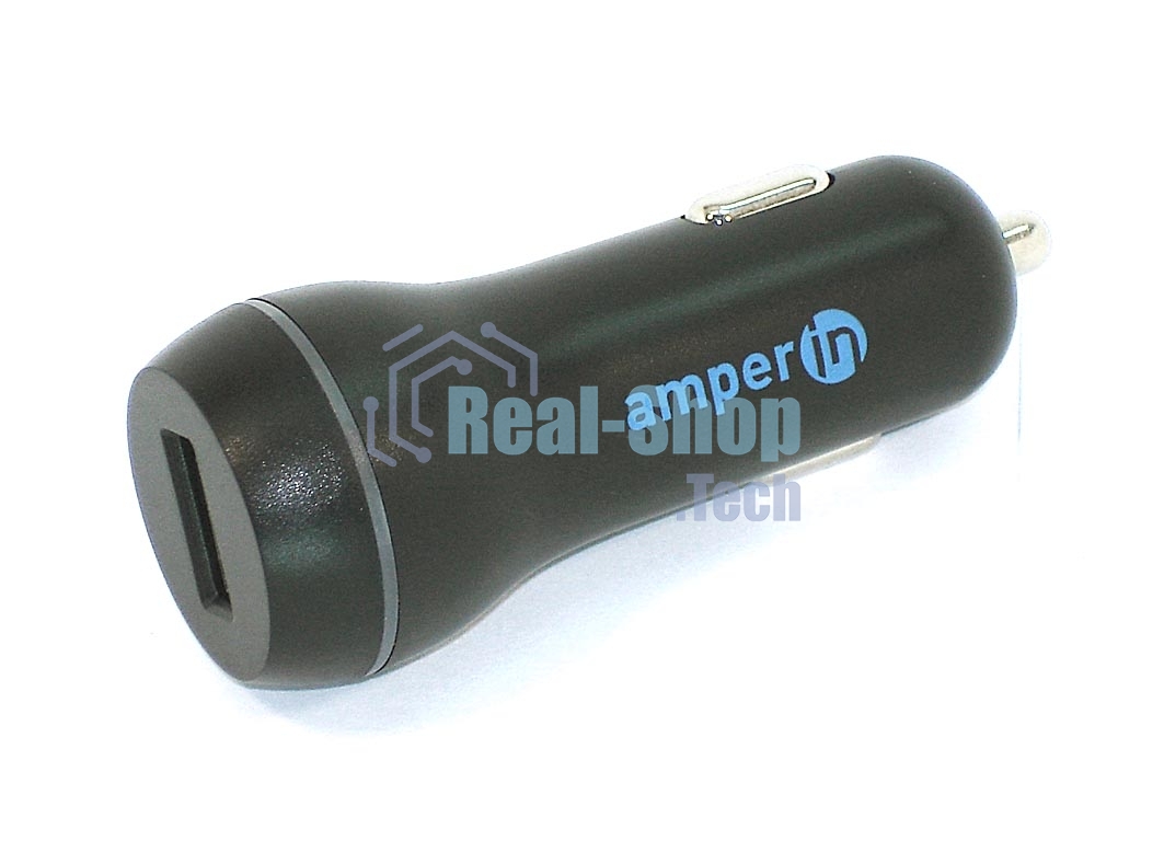 Автомобильное зарядное устройство AMPERIN CCB-1USB USB DC 5V 3.0A/9V 2A/12V 1.5A черный