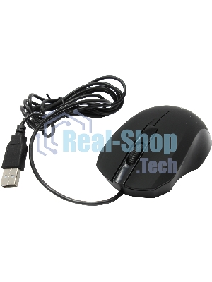 Мышь проводная Defender MM-310 черный, 1000 dpi, USB, кнопки - 3