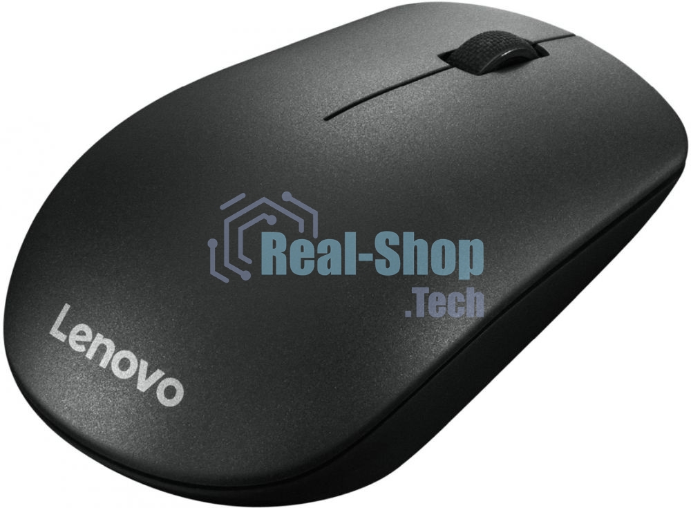 Мышь беспроводная Lenovo 400 черный, 1200 dpi, радиоканал, USB, кнопки - 3