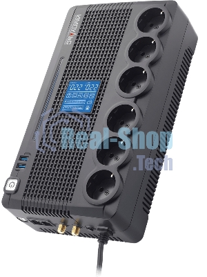 Источник бесперебойного питания Импульс Пионер 800 LCD, USB, CHRG USB, RJ45/11