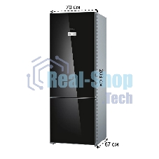 Холодильник Bosch KGN49LB30U черный двухкамерный 330/105л морозилка снизу, No Frost