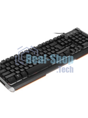 Клавиатура Oklick 717G Black Death проводная, USB Type-A, чёрный/серый