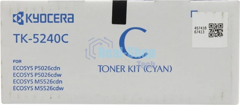 Картридж лазерный Kyocera TK-5240C (1T02R7CNL0) голубой для P5026cdn/cdw, M5526cdn/cdw 3000 стр.