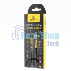 Кабель Cablexpert аудио 90˚ спиральный CCAB-02-35MMLC-1.8MU. 3.5 Jack (M)/3.5 Jack (M), синий, 1.8м, блистер