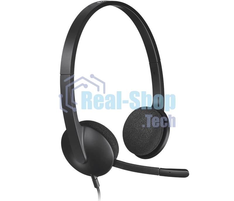 Гарнитура Logitech H340 чёрный, проводная, USB