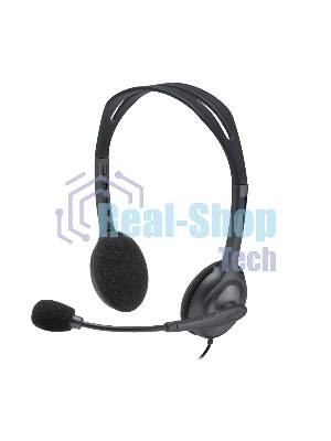 Гарнитура Logitech H111 чёрный, проводная, 3.5 мм