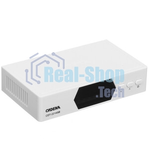 Приставка для цифрового ТВ Cadena CDT-2214SB белый, DVB-T2, DVB-T, HDMI, USB 2.0