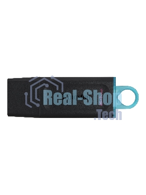Флешка USB Kingston DataTraveler Exodia (DTX/64GB), 64Gb, USB 3.2 Gen 1, R/W 200/60, черный/бирюзовый