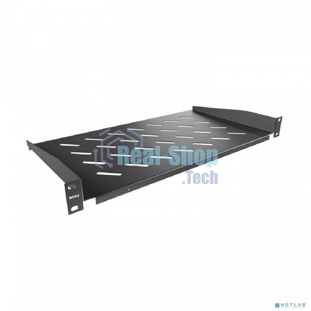 Полка стационарная NTSS NTSS-FF-250-BL 1U нагр.:20кг. 19