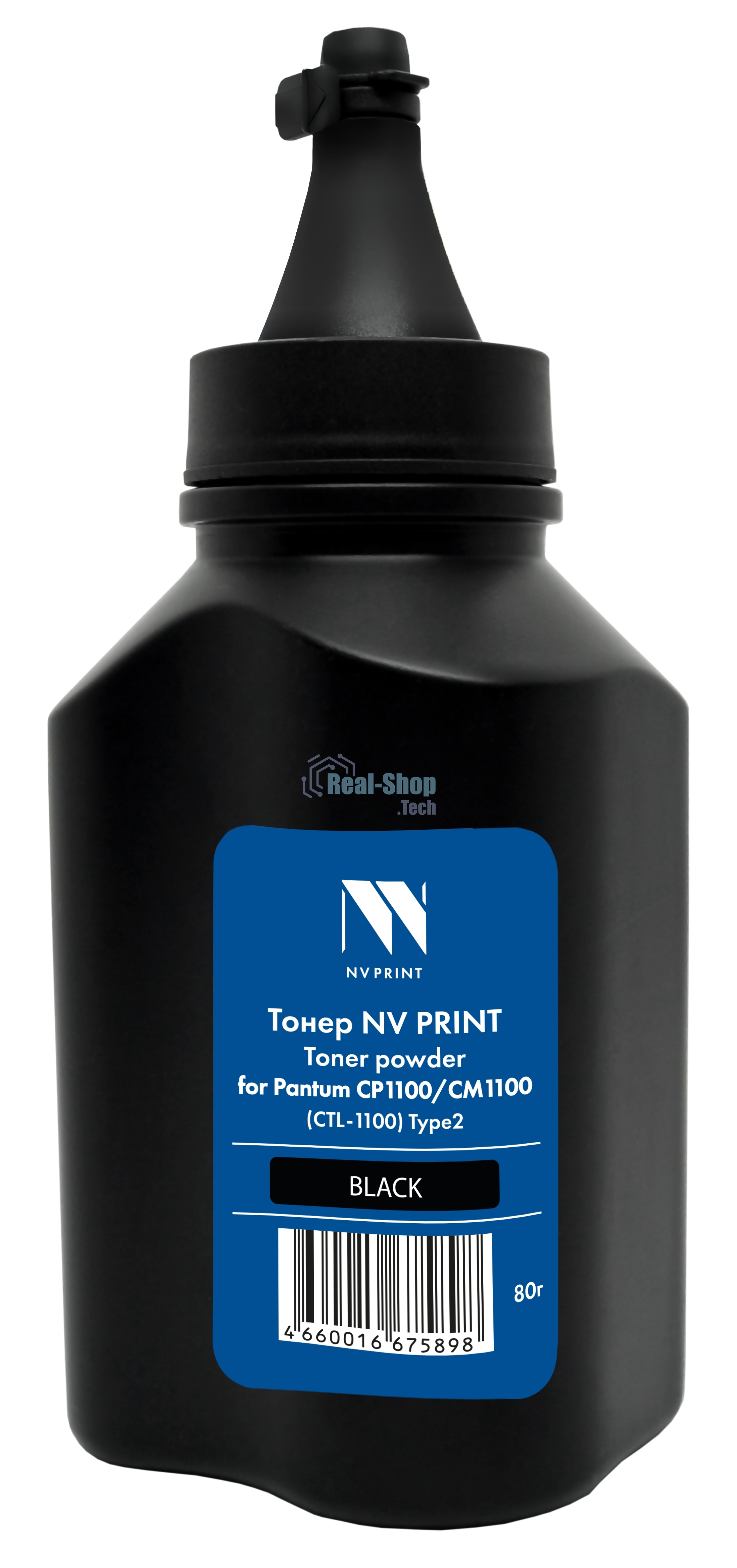 Тонер NVPrint для Pantum CP1100/CM1100 (CTL-1100) Type2 (80г) черный совместимый