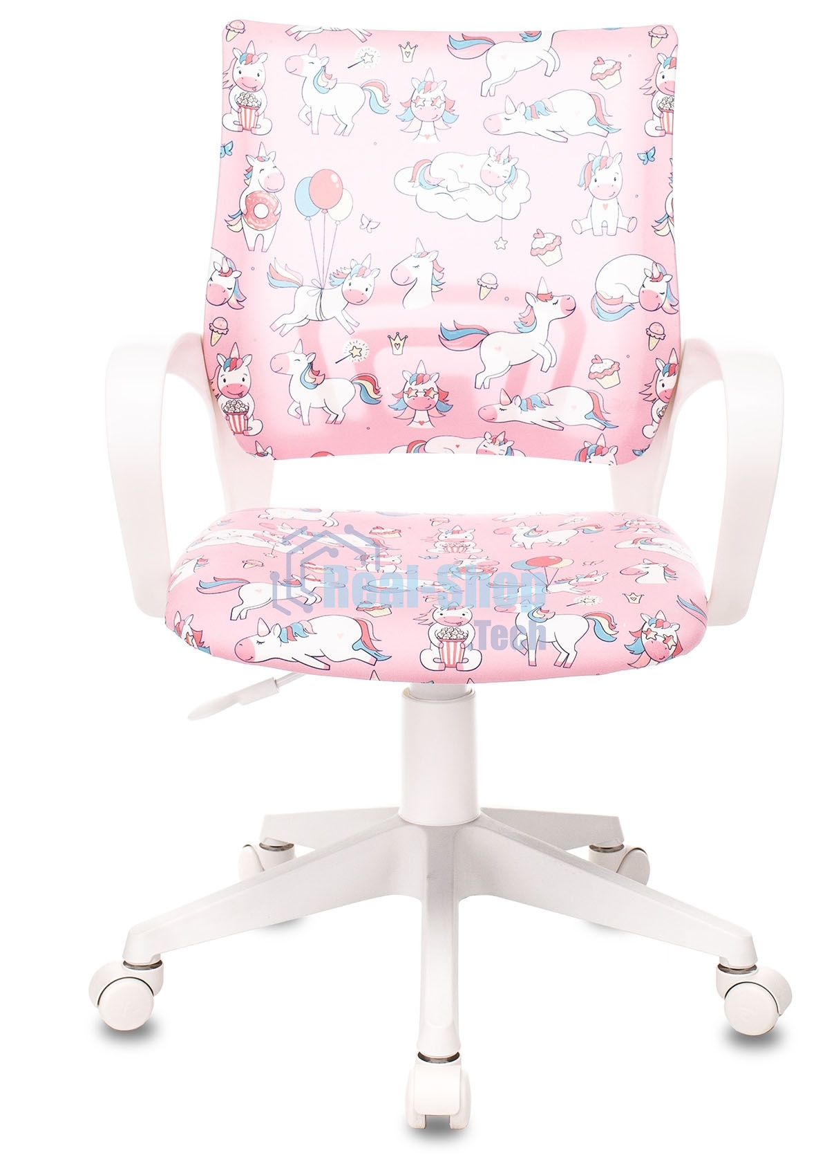 Кресло Бюрократ BuroKIDS 1 W розовый, ткань, 120 кг