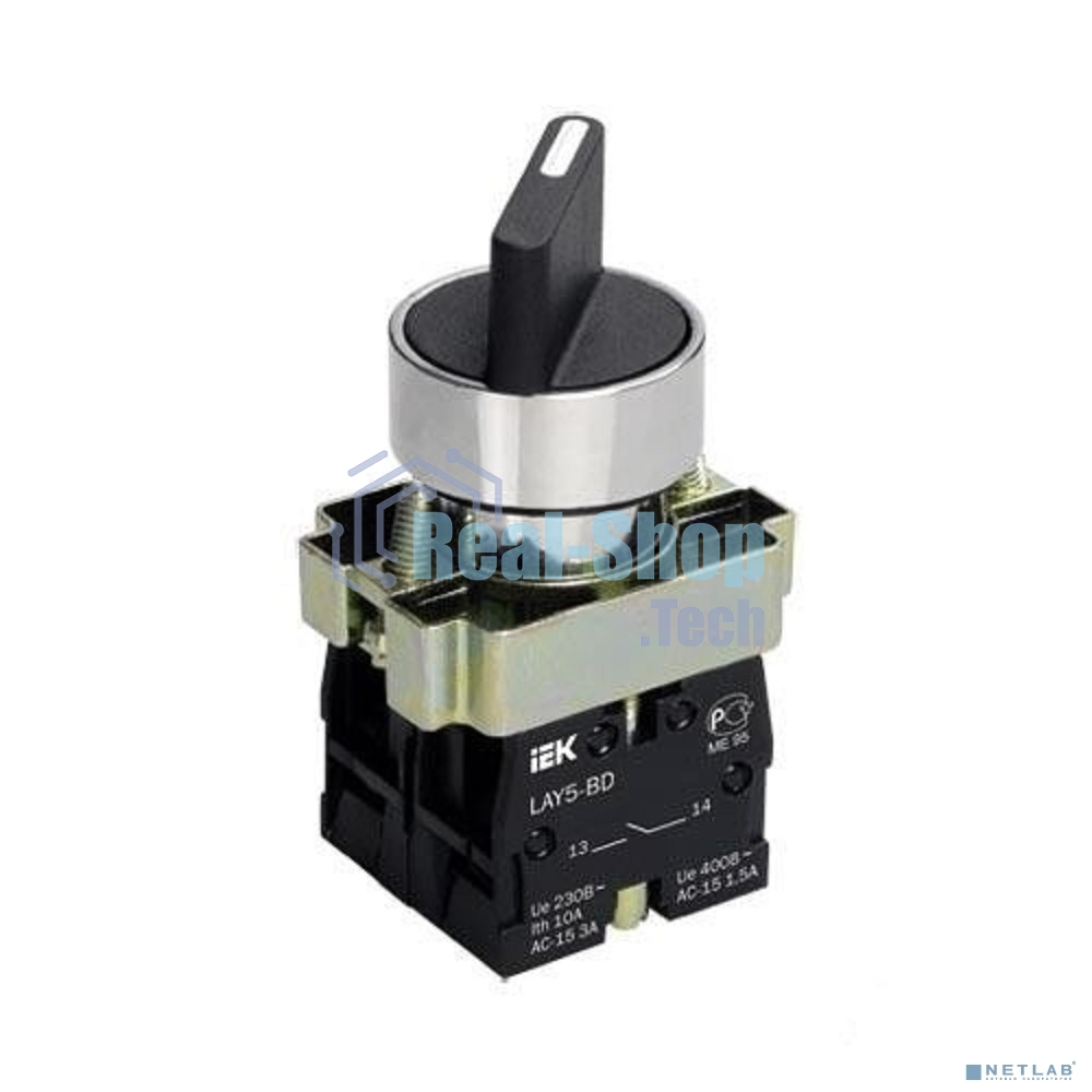 Переключатель LAY5-BD25 на 2 полож. черный I-O станд. ручка IEK BSW60-BD-2-K02