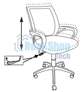 Кресло Бюрократ CH-W695NLT TW-04 TW-12 темно-серый, сетка/ткань, 120 кг, механизм качания
