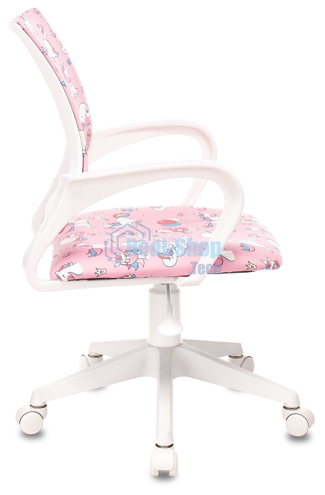 Кресло Бюрократ BuroKIDS 1 W розовый, ткань, 120 кг