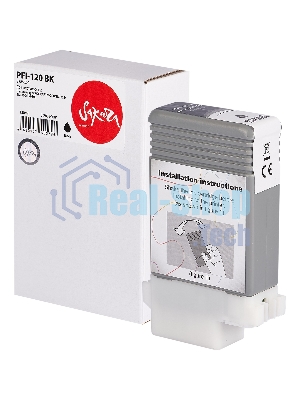 Картридж струйный Sakura 2885C001 (PFI-120 BK) для Canon, черный, 130 мл.