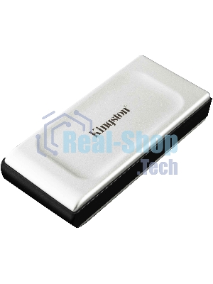 Внешний SSD Kingston XS2000, 2TB, USB 3.2 Gen 2x2 Type-C, R/W 2000/2000, серебристый