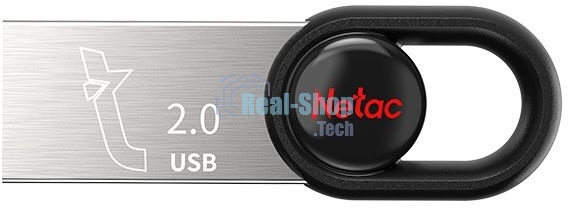 Флешка USB Netac UM2 (NT03UM2N-032G-20BK), 32Gb, USB 2.0, R/W 100/40, серебристый/черный