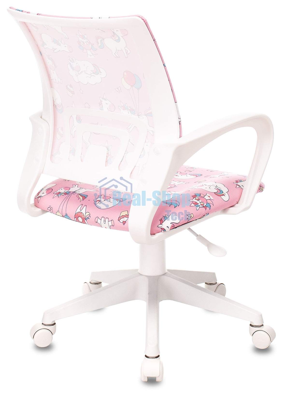 Кресло Бюрократ BuroKIDS 1 W розовый, ткань, 120 кг