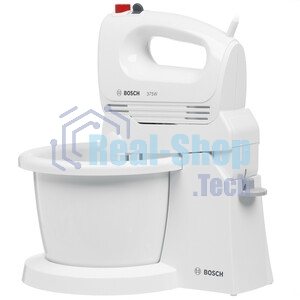 Миксер Bosch MFQ2600G белый, ручной, 375 Вт, 3 л, 4 скорости