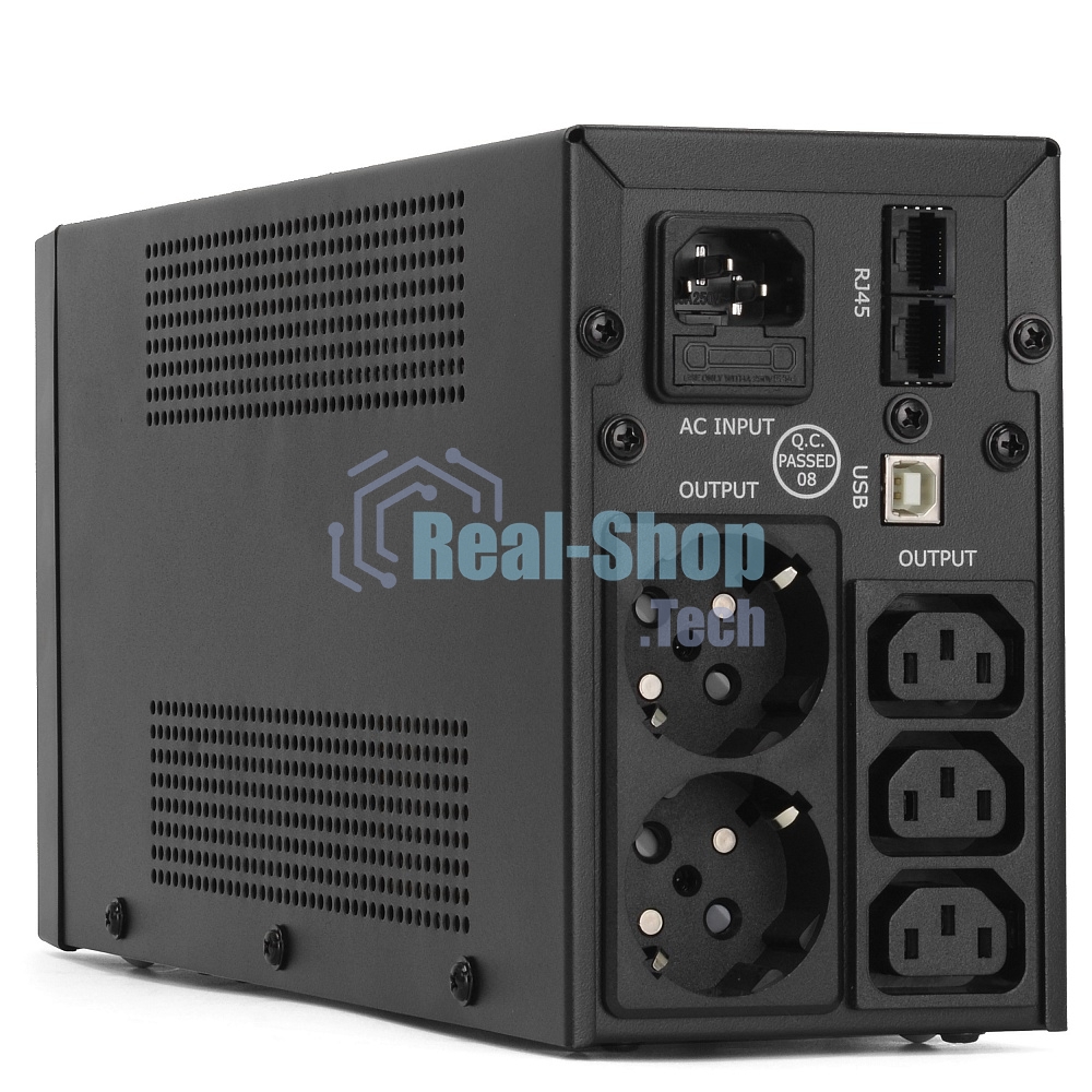 Источник бесперебойного питания Crown CMU-SP650COMBO/650 ВА/390 Вт/2 х CEE 7 (евророзетка), 3 x IEC 320 C13 (компьютерная)