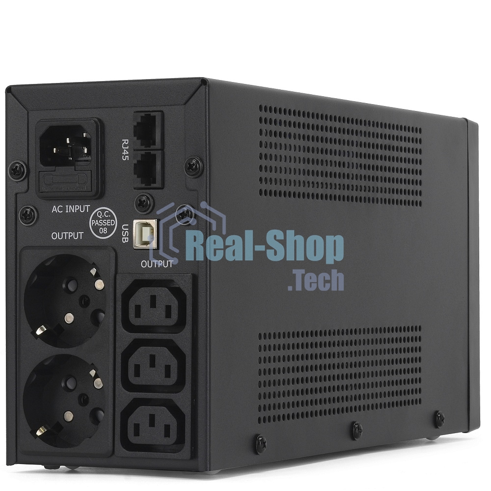 Источник бесперебойного питания Crown CMU-SP650COMBO/650 ВА/390 Вт/2 х CEE 7 (евророзетка), 3 x IEC 320 C13 (компьютерная)